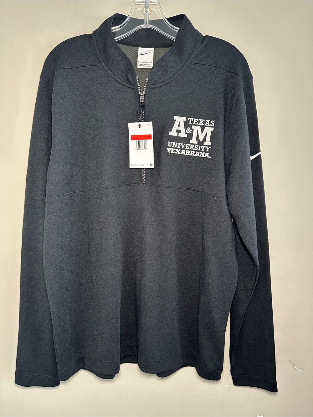 Nike Black Texas A&M University TexArkana Quarter-Zip Pullover